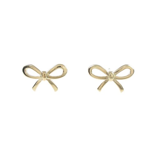 Authentic TIFFANY Bow earrings #260-003 