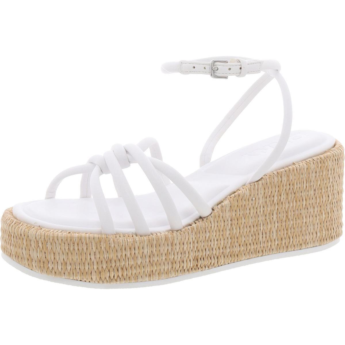 Женские босоножки на танкетке из искусственной кожи с ремешками Cyrilla от DKNY, BHFO 3708