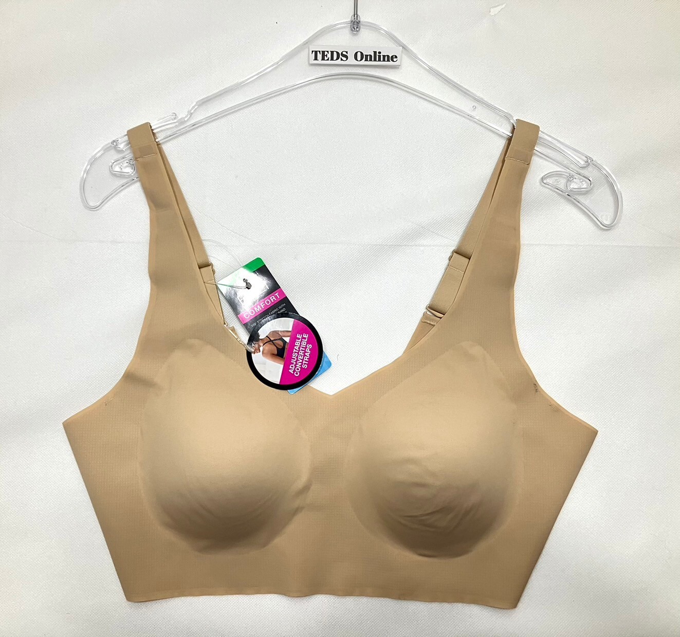 Bali Comfort Revolution Easylite wirefree Bra size Large DF3496 beige for sale online eBay