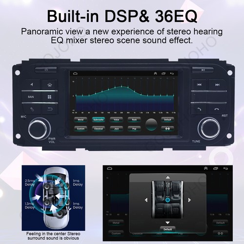 64GB Android Carplay Car Stereo Radio For Dodge Ram Jeep Grand Cherokee Chrysler - 第 9/12 張圖片