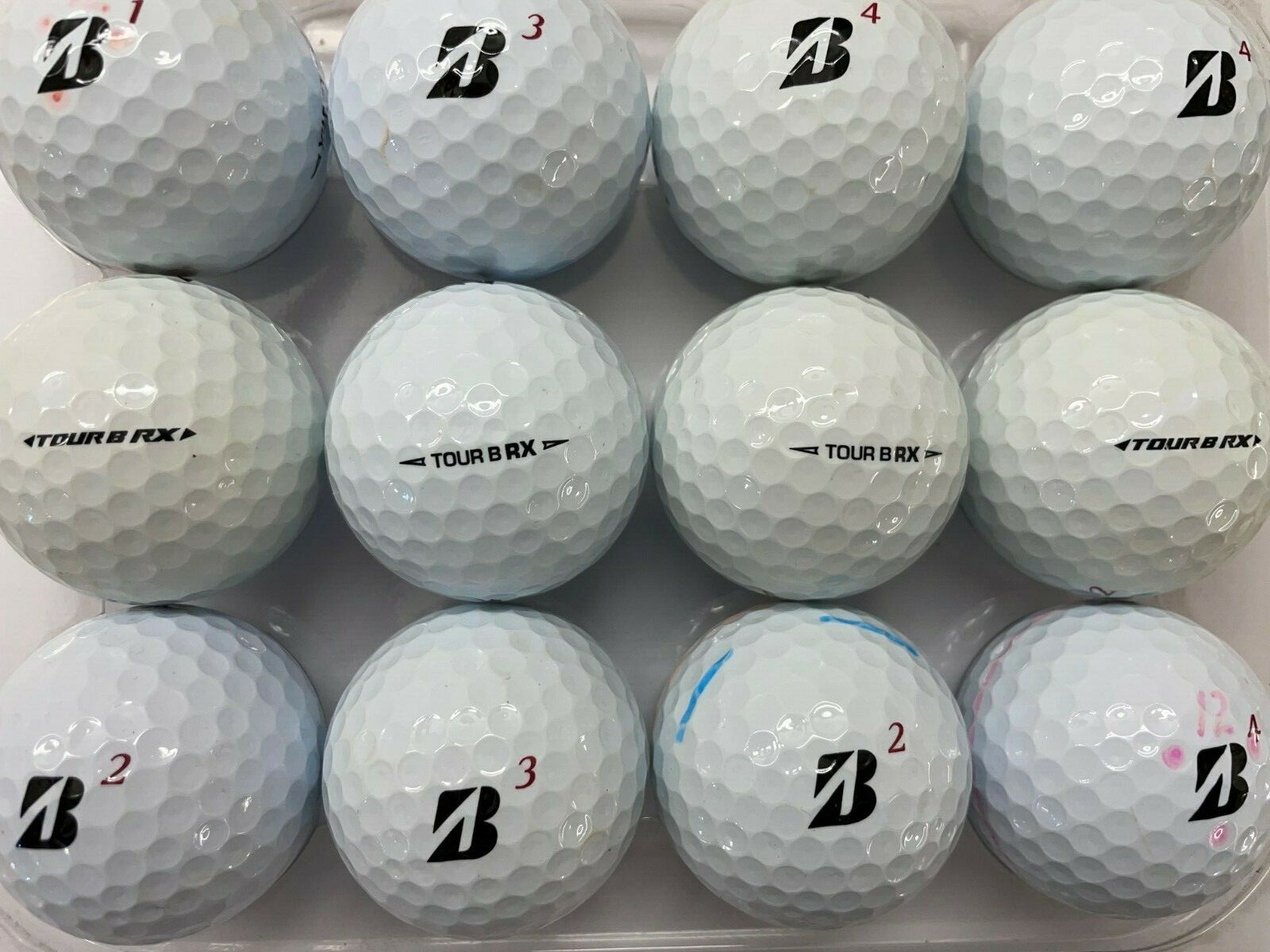12 BRIDGESTONE TOUR BRX GOLF BALLS PEARL / GRADE A LAKE BALLS FREE