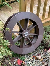 Amish-Made Poly Waterwheels with Stainless Steel Bearings and Mounting Bolt