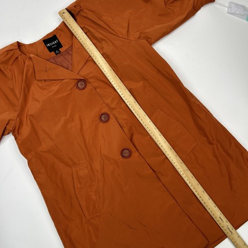 NEW Insight New York Nordstrom Jacket Sz 10 Burnt Orange 3/4 Puff Sleeve Button - Picture 5 of 8