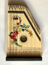 Vintage Jubeltone Konzert-Salon-Harfe Zither 33 Strings Made in West Germany