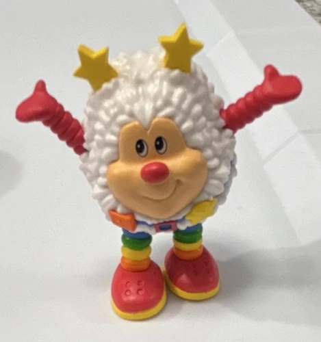 Rainbow Brite Figurine Star Head Multicolor Plastic Collectible Animation