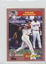 2017 Topps Mini 1987 Design All-Star Red 1/25 Omar Vizquel #87-146 0h1