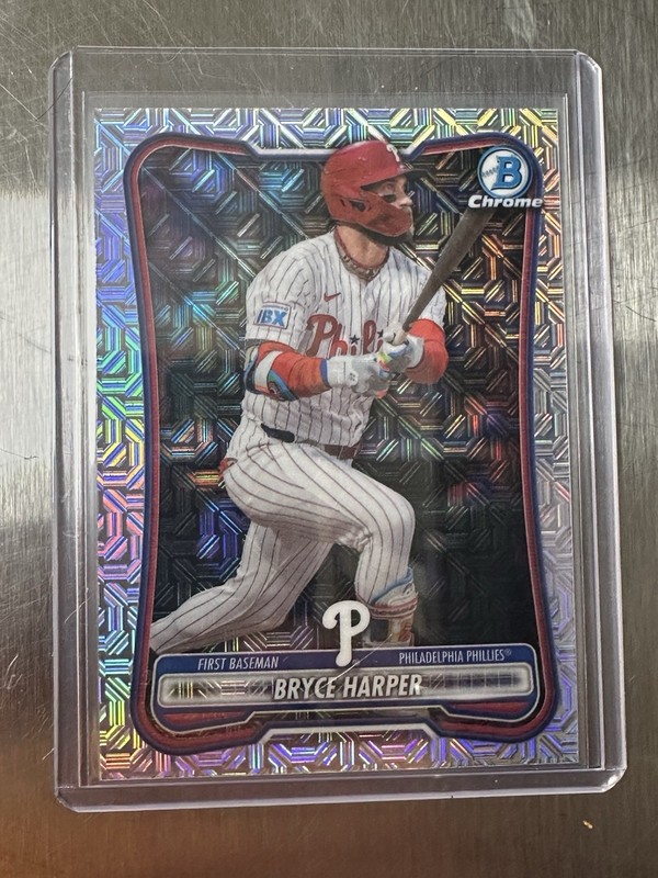 Bowman Chrome Bryce Harper #7 Phillies Mega Box Mojo Refractor