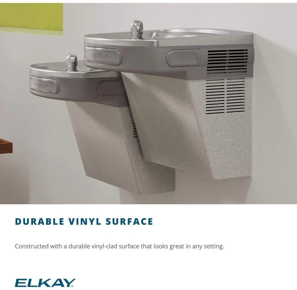 EZS8L Elkay Cooler Wall Mount ADA, Non Filtered, 8 GPH Light Gray Granite - Image 4 of 4