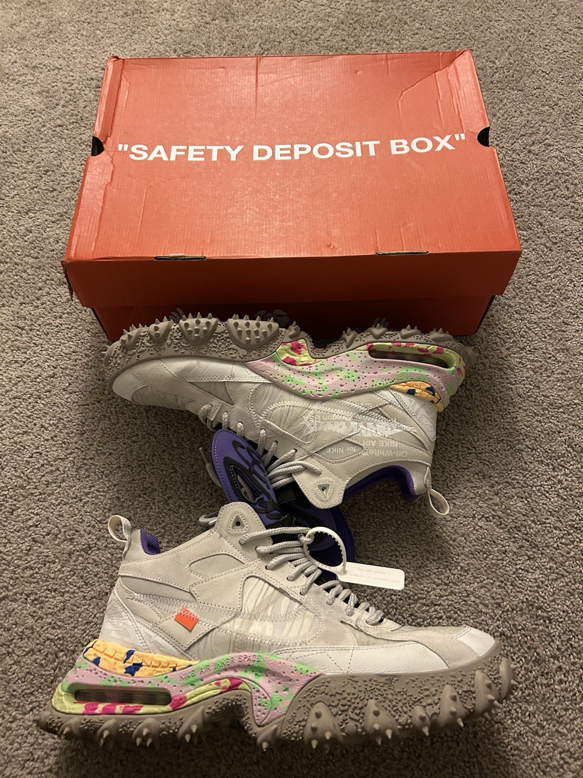 OFF WHITE X NIKE Taglia 15 Nike Off White x Air Terra Forma Bianco