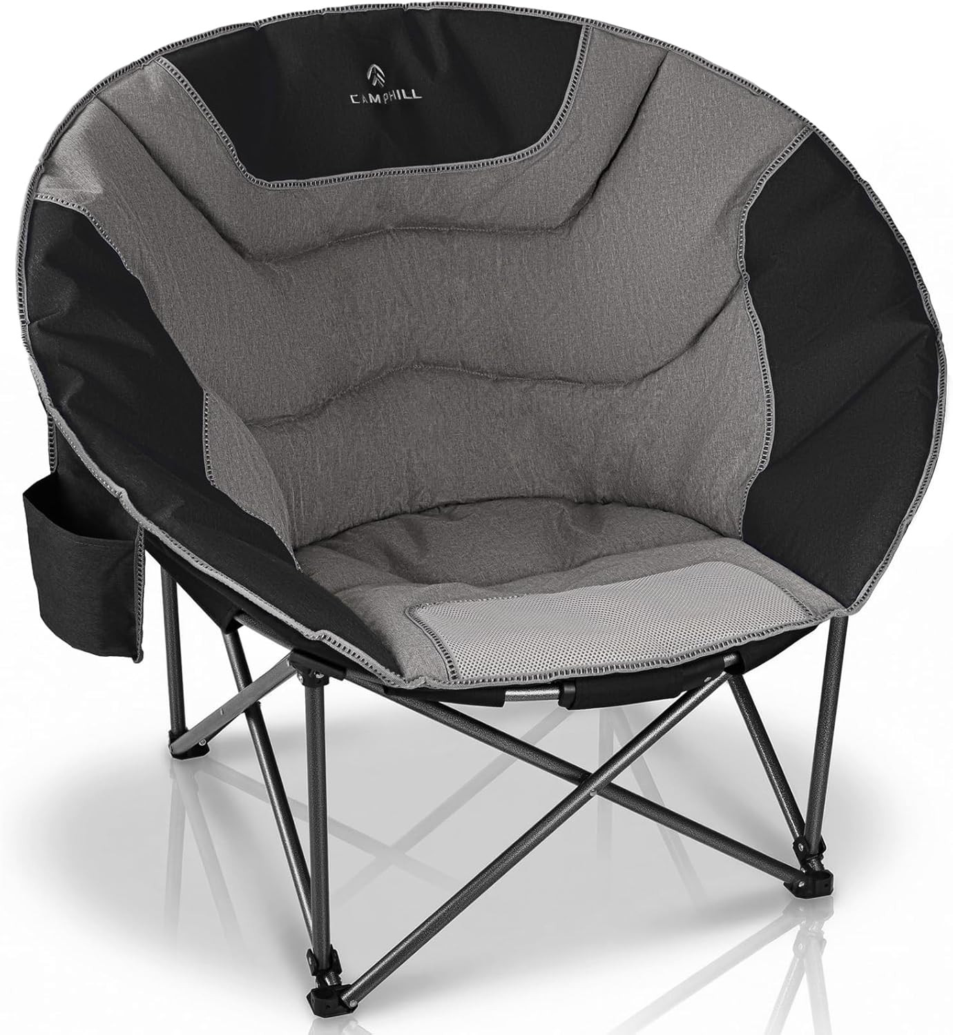 Oversized Camping Moon Chairs,Folding round Padded Sofa Chair for Adults,Outdoor