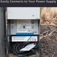 200FT LOW VOLTAGE 12/2 CABLE LANDSCAPE BURIAL COPPER WIRE OUTSIDE 12AWG 2 CORE 8