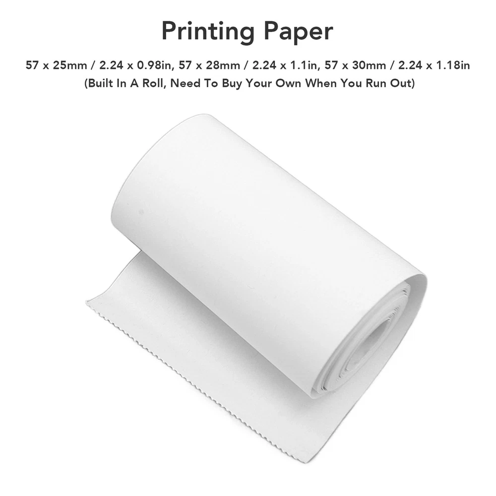 Mini Thermal Printer 200DPI Portable BT Sticker Photo Printer XA