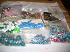 Lot #4 Vintage Beaded Costume Jewelry for Crafts Etc