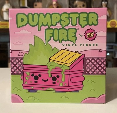 100% Soft Toxic Waste Chemical Pink Dumpster Fire Vinyl Figure