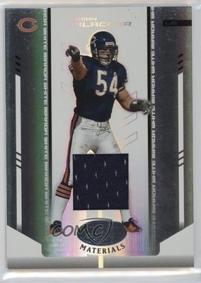 2004 Leaf Certified Materials Mirror White 41/250 Brian Urlacher #21 HOF 4f9