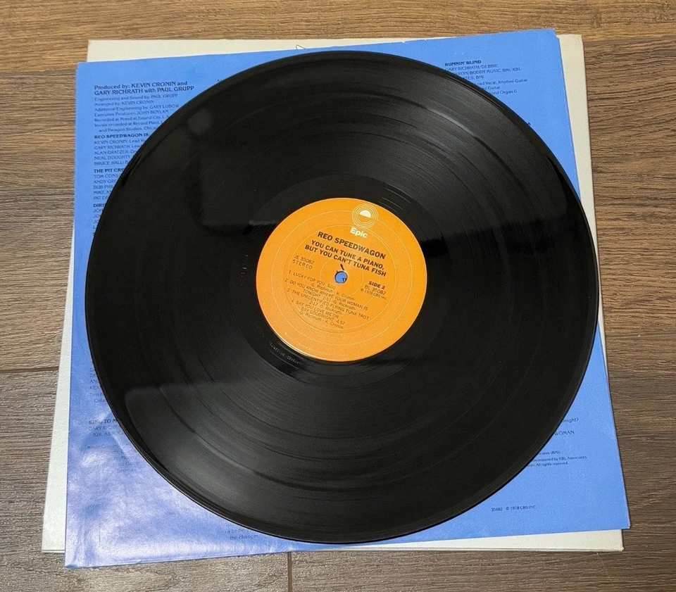 1978 Epic REO Speedwagon You Can Tune a Piano But You JE35082 Vinyl LP EX/NM - Image 4 of 4