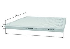 MAHLE Innenraumfilter LA 129 Partikelfilter für MERCEDES W203 KLASSE C209 CLC