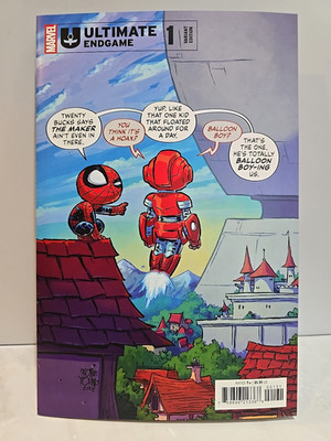 ULTIMATE ENDGAME #1 COVER C SKOTTIE YOUNG VARIAN -MARVEL (1st print) SPINE TICKS