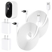 2Pack 25FT Power Cable Compatible with Arlo Essential 2K Outdoor White