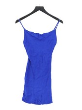 Bershka Bodycon Midi Dress S in Blue