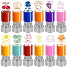 12 Pcs Self Inking Teacher Stamps for Classroom Grading Homework