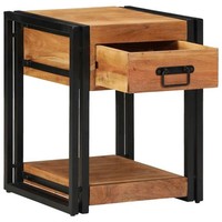 Nachttisch 40X40X50 Cm Aus Massivem Akazienholz