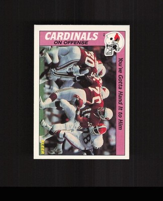 1988 Fleer Team Action #33 You've Gotta Hand It to Him Cardinals Football Card