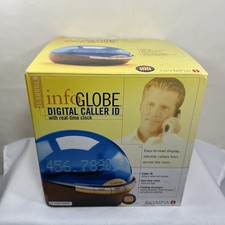 Olympia InfoGlobe OL3000LB Caller ID LED In Time Clock 2003 NEW Open Box Retro