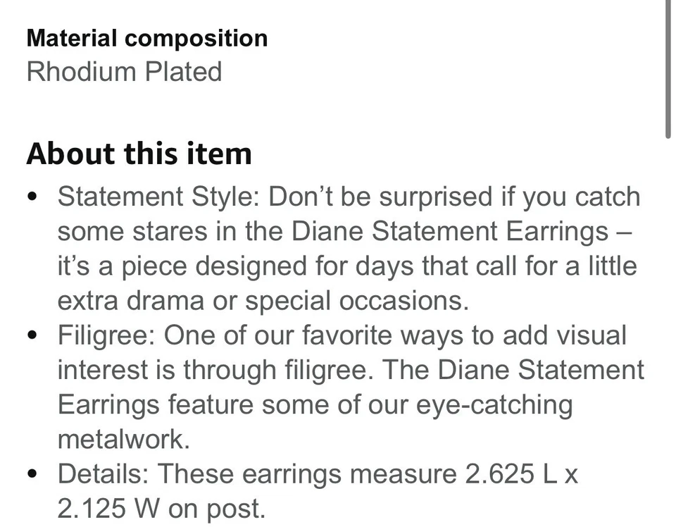 Pendientes Kendra Scott Didi de oro rosa en filigrana de oro rosa. Minorista $85 Foto 3 de 3