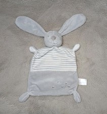 Hase Sterne Schmusetuch Kuscheltuch grau wei�...