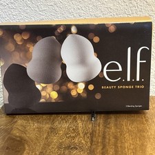 Elf Beauty Sponge 3 Pack Black White Grey 3”