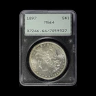 1897 $1 Morgan Silver Dollar PCGS MS64 "Rattler" - Free Shipping USA