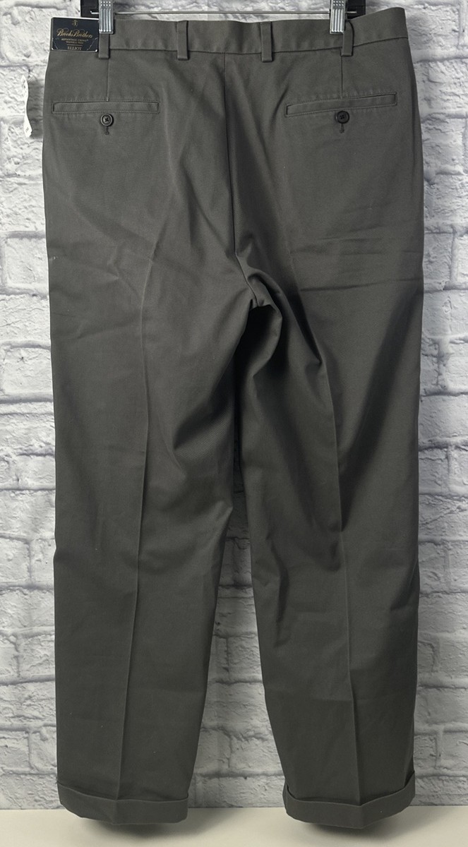 美品Brooks Brothers Advantage Chino Elliot Brooks Brothers 36 x 32 Khaki Elliot Pleated Advantage Chino