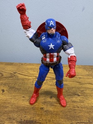 2013 Hasbro Marvel Legends Ultimate Captain America Figure With Shield 6  Loose