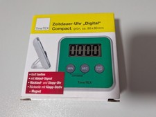 TimeTEX Zeitdauer-Uhr Digital Compact Uhr grün 80 x 80 mm magnetisch mit Signal