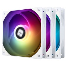 Thermalright TL-C12CW-S CPU Fan, 120mm White ARGB Case Cooler, 4pin PWM Silent C