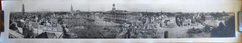 vintage panoramic photo CAMBRAI FRANCE WW1 destruction  panorama