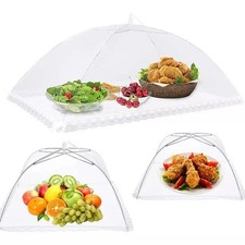 3Pcs Food Cover Pop Up Mesh Net Dome Bug Fly Insect Cake BBQ Collapsible 32cm