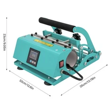 30OZ Blue Tumbler Heat Press Machine, Mug & Tumbler Heat Press Straight Tumble