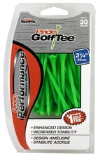 Pride Performance 3-1/4" Golf Tee, 30 Count Citrus Green