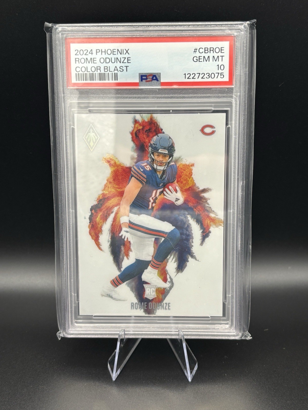 2024 Panini Phoenix -PSA 10 Color Blast Rome Odunze #CB-11 (RC)