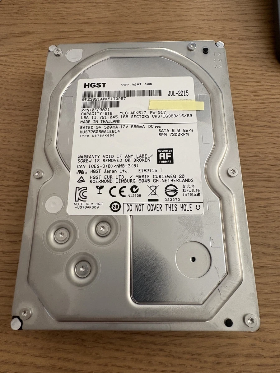 HGST Internal Hard Disk Drives 6 TB Storage Capacity for sale | eBay