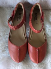 Hotter Women's Lake Leather Closed Toe Sandals  Orange