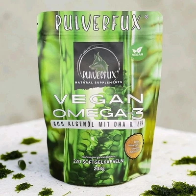 Vegane Omega-3 Kapseln 550mg EPA+DHA Algenöl  ⭐ 440 Stück ⭐ NEU !⭐ - Bild 1 von 4