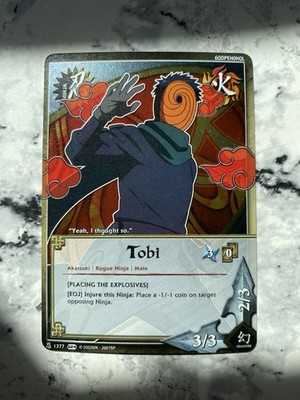 Naruto CCG Tobi - N-1377 - Akatsuki - 1st Edition - Foil Holo