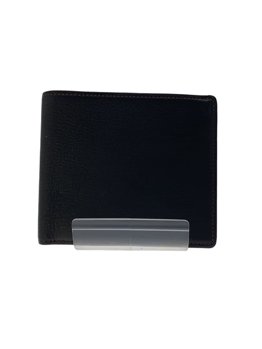 CYPRIS Bi-fold Wallet Leather Black Plain Men's