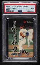 1995 Classic Assets Phone Cards $100 Nolan Ryan PSA 9 MINT HOF 00ab