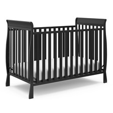 Maxwell 3-In-1 Convertible Baby Crib, Black