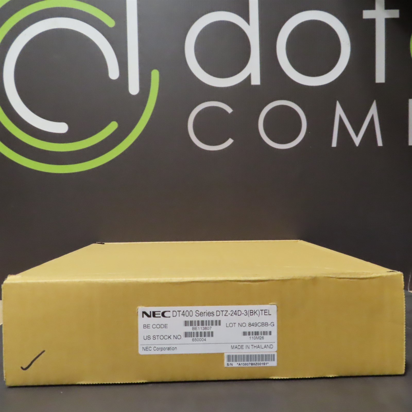 NEC DT400 SERIES DTZ-24D-3 (BK) TELEPHONE STOCK # 650004 NIB DTY NEWINBOX