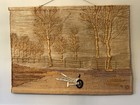 Textile Artist Don Freedman 80s Wall Hanging Woven Fiber Art 36” X 49” Trees — photo 1